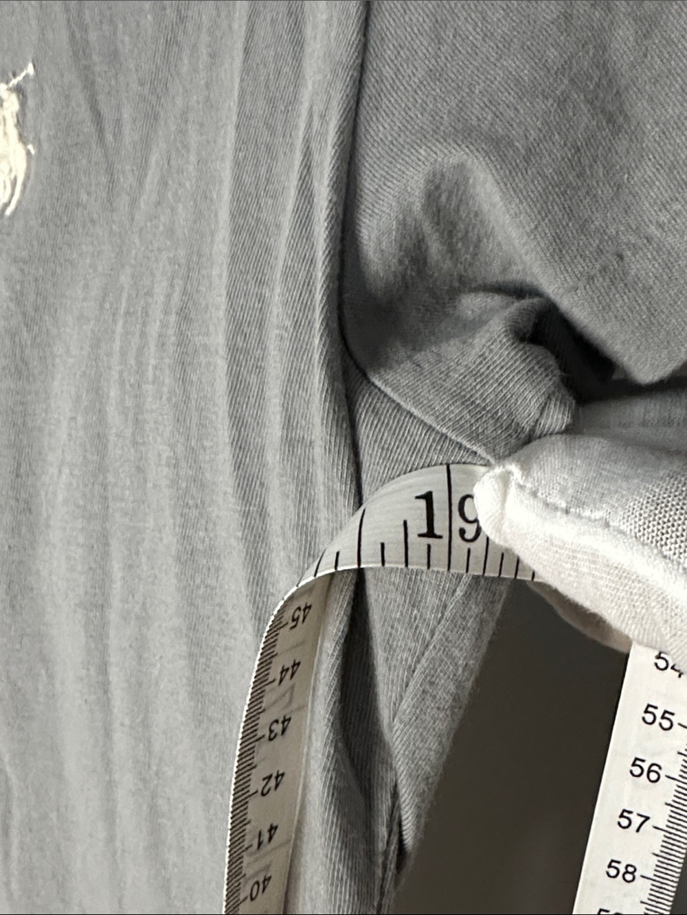 Polo by Ralph Lauren Light Gray V-Neck Short Sleeve Tee - Picture 4 of 4